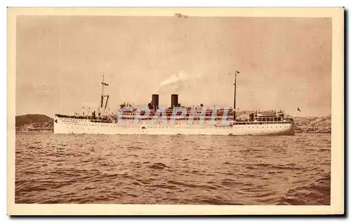 Cartes postales Compagnie De Navigation Paquet Marseille Marechal Lyautey Bateau