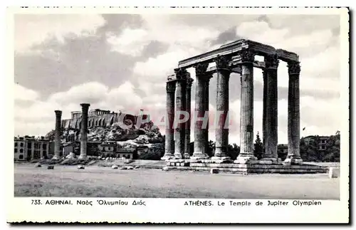Cartes postales Athenes Temple de Jupiter Olympien