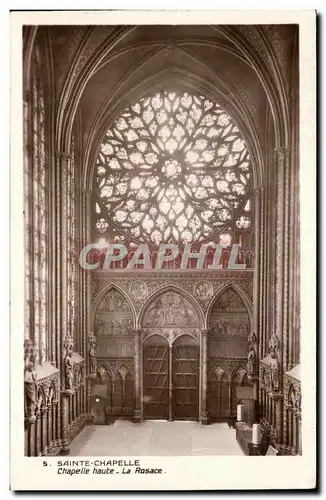 Cartes postales Sainte Chapelle Chapelle haute la Rosace Paris