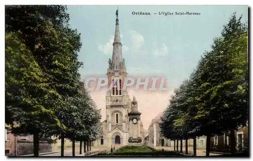 Cartes postales Orleans L'Eglise Saint Marceau