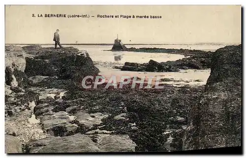 Ansichtskarte AK La Bernerie Rochers et Plage a maree basse