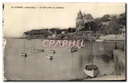 Cartes postales Pornic le Port pres du Chateau