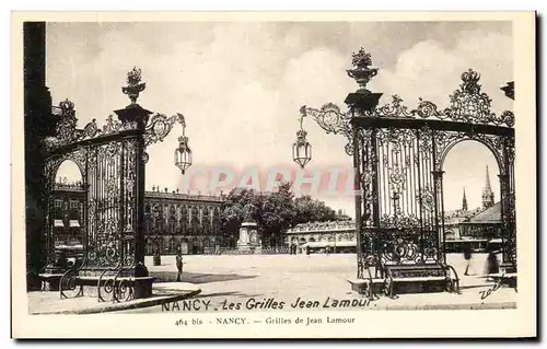 Cartes postales Nancy Les Grilles Jean Lamour