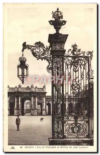 Ansichtskarte AK Nancy Arc de Triomphe et Grilles de Jean Lamour