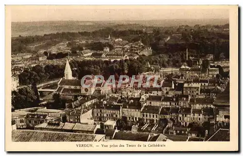 Cartes postales Verdun Vue prise des Tours de la Cathedrale