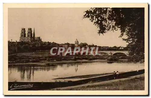 Ansichtskarte AK Orleans Les Bords de la Loire Le Pont et vue Generale