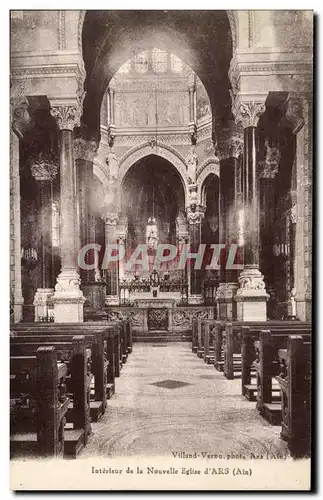 Cartes postales Interieur de la Nouvelle Eglise D'Ars