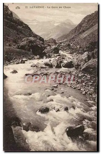 Ansichtskarte AK Gavarnie Le Gave au Chaos