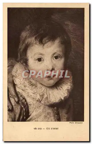 Cartes postales Van Dyck Tete d&#39Enfant