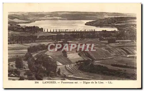 Ansichtskarte AK Langres Panorama Est Digue De La Liez