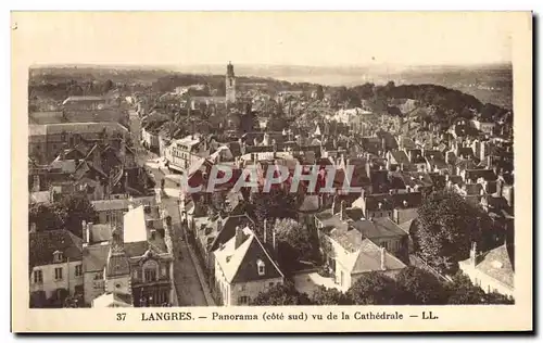 Cartes postales Langres Panorama Vu De La Cathedrale