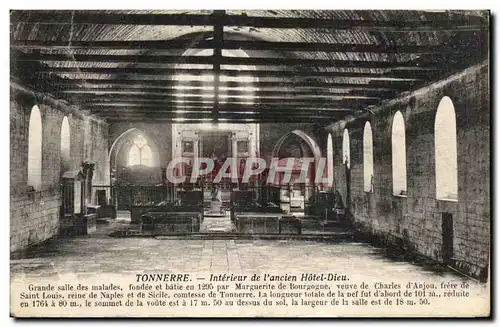 Cartes postales Tonnerre Interieur De l'Ancien Hotel Dieu Grande Salle Des Malades Fondee Et Batie