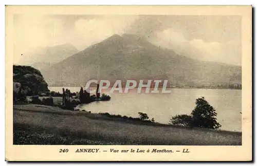 Cartes postales Annecy Vue Sur Le Lac A Menthon