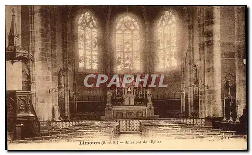 Cartes postales Limours Interieur De l'Eglise