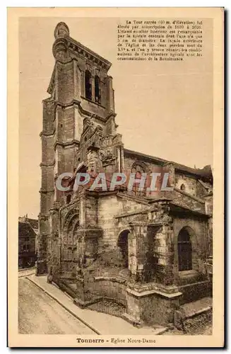 Cartes postales Tonnerre Eglise Notre Dame