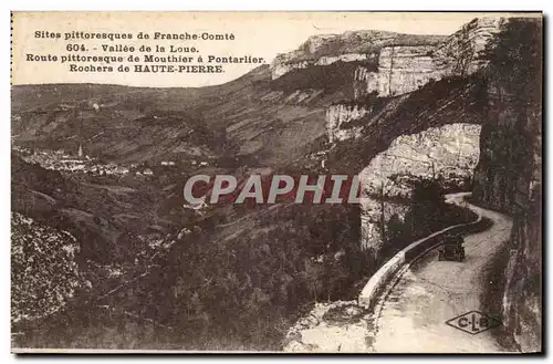 Cartes postales Site Pittoresque Vallee De La Loue Route Pittoresque De Mouthier A Pontarlier Rochers De Haute P