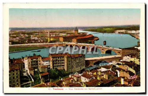 Ansichtskarte AK Toulouse Vue Generale sur Saint Cyprien