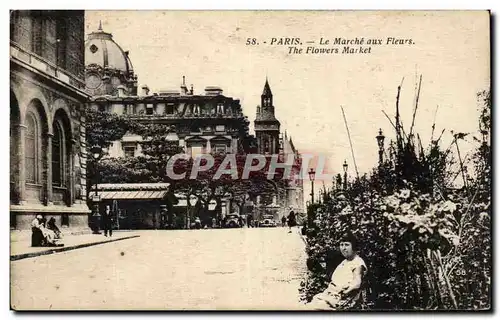 Cartes postales Paris Le Marche aux Fleurs