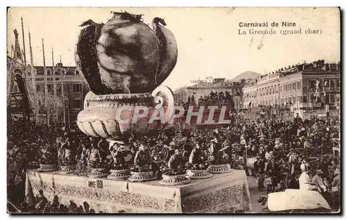 Cartes postales Carnaval de Nice La Grenade Le char