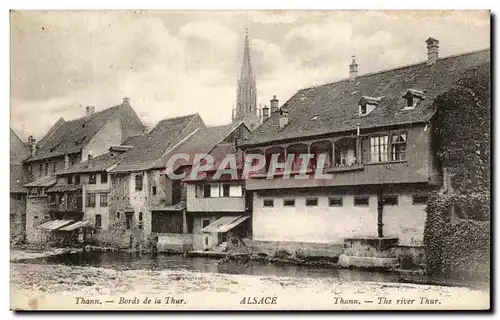 Cartes postales Thann Bords de la Thur Alsace