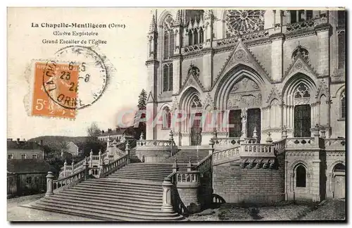 Cartes postales La Chapelle Montligeon Oeuvre Explatoire Grand Escaller de l'Eglise