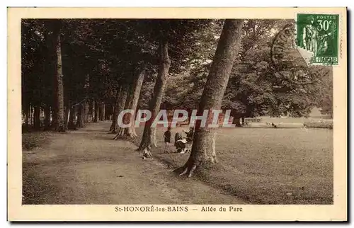 Cartes postales St Honore Les Bains Allee Du Parc