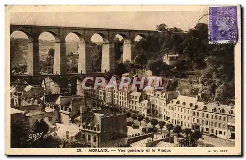 Cartes postales Morlaix Vue Generale Et Le Viaduc