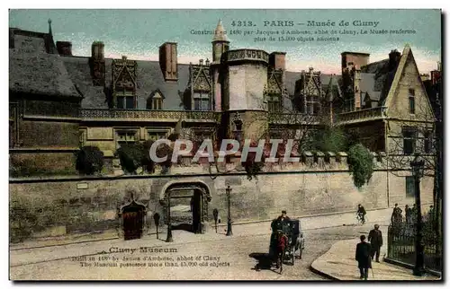 Cartes postales Paris Musee De Cluny