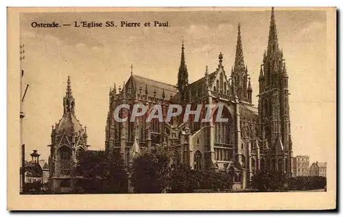 Ansichtskarte AK Ostende L&#39Eglise SS Pierre et Paul