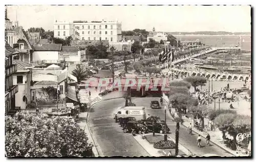 Cartes postales Arcachon Cote d&#39Argent Promenade du Bord de mer et la Plage