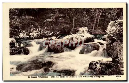 Cartes postales La Creuse Les bords du Thaurion entre Vallieres et Royere