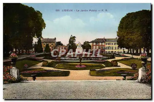 Cartes postales Lisieux Le Jardin Public