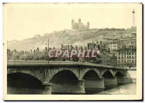 Ansichtskarte AK Lyon Le Pont du Change et la Colline de Fourvieres