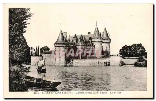 Cartes postales Sully Sur Loire Chateau feodal La Facade