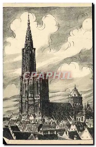 Cartes postales Strasbourg La Cathedrale