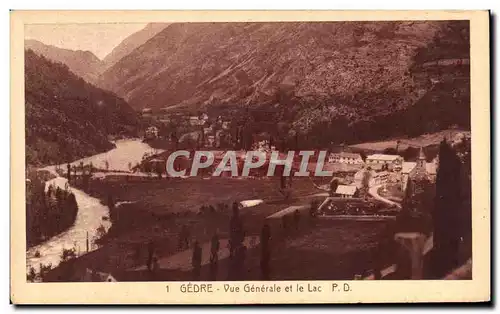 Cartes postales Gedre Vue Generale Et Le Lac