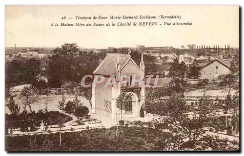 Cartes postales Tombeau De soeur Marie Bernard Soubirous Maison Mere De sSoeurs De La Charite De Nevers Vue d