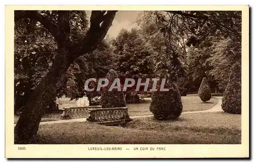 Cartes postales Luxeuil Les Bains Un Coin Du Parc