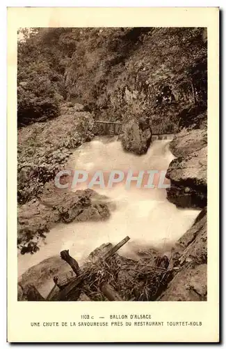 Cartes postales Ballon d&#39Alsace Une Chute De La Savoureuse Pres Du Restaurant Tourtet Kolb