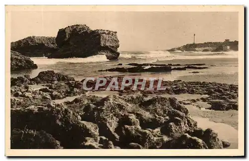 Ansichtskarte AK Cote Basque Biarritz Les Rochers de la Grande Plage et le Cap Saint Martin