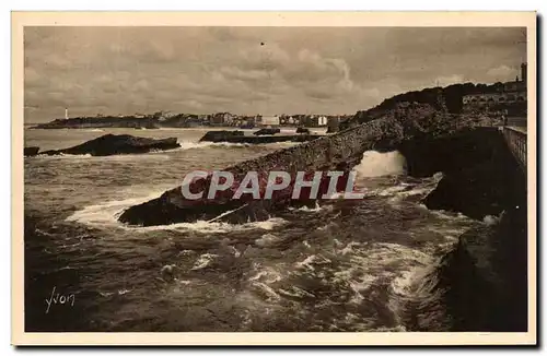 Ansichtskarte AK Cote Basque Biarritz Les Rochers Percce et le Cap Saint martin