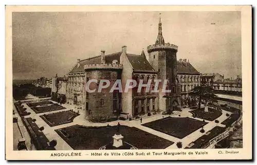 Cartes postales Angouleme Hotel de Ville et tour Marguerite de Valois