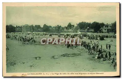 Cartes postales Le Pouliguen La Plage de sable fin offre aux Baigneurs un sejour charmant