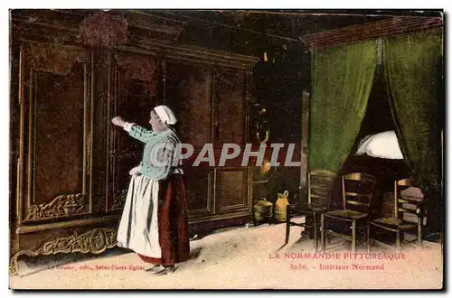 Cartes postales La Normandie Pittoresque Interieur normand Folklore