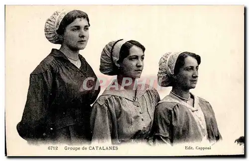 Ansichtskarte AK Groupe de Catalanes Folklore Costume