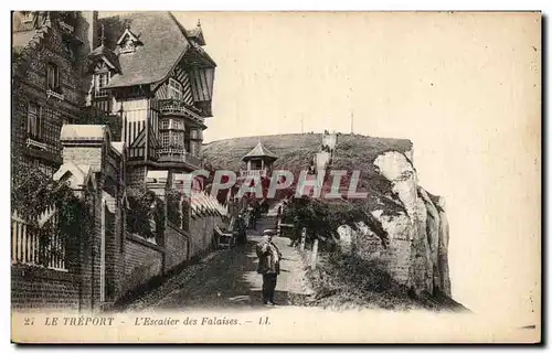 Cartes postales Le Treport L&#39Escalier des Falaises