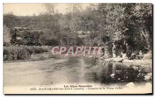 Ansichtskarte AK Les Alpes Mancelles St Leonard des Bois Chapelet de la Forge Collet