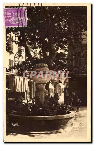 Ansichtskarte AK Toulon Fontaine De La Place Suchet