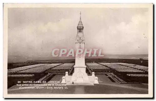 Cartes postales Notre Dame De Lorette Vue Prise Du Campanile De La Chapelle