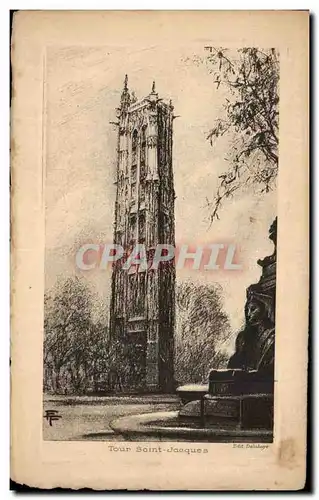 Cartes postales Tour Saint Jacques Paris